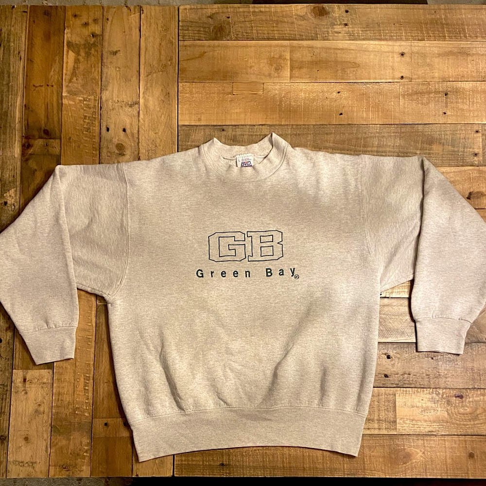 Gray “Green Bay” Vintage Crewneck Sweatshirt